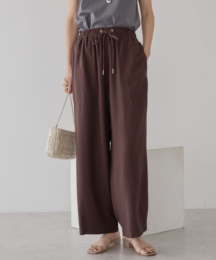 AMERICAN HOLIC「接触冷感ベイカーリラックスパンツ」|その他|Brown