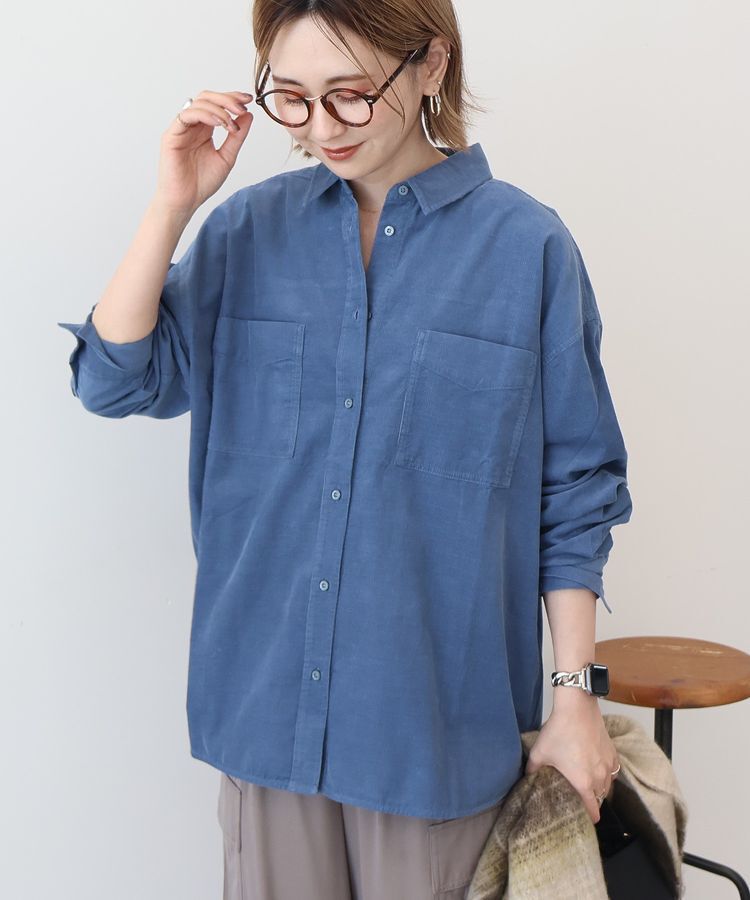 AMERICAN HOLIC「Wポケットコーデュロイシャツ」|シャツ・ブラウス|