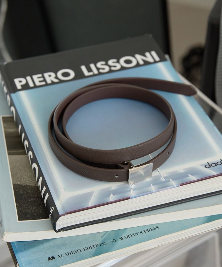 AMERICAN HOLIC「スクエアプレートベルト」|ベルト|Brown