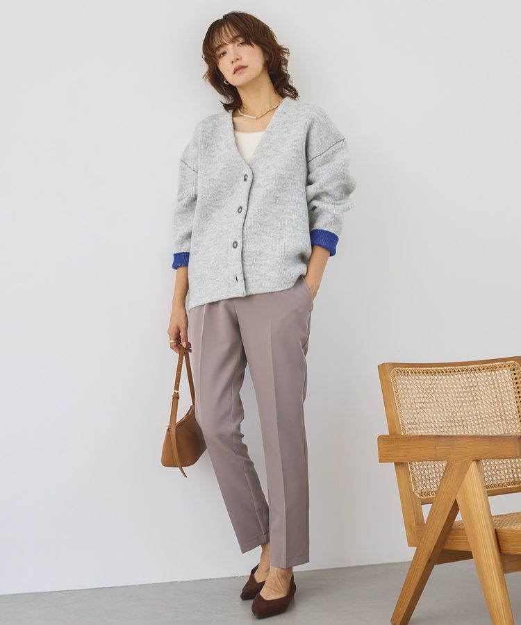 AMERICAN HOLIC「VネックWフェイスニットカーディガン【WEB限定カラー有り】」|カーディガン|