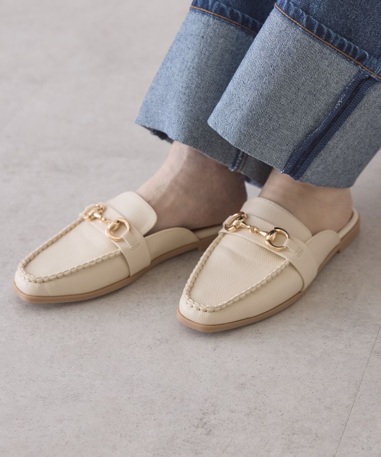 AMERICAN HOLIC「ビットミュールローファー」|ローファー|Ivory