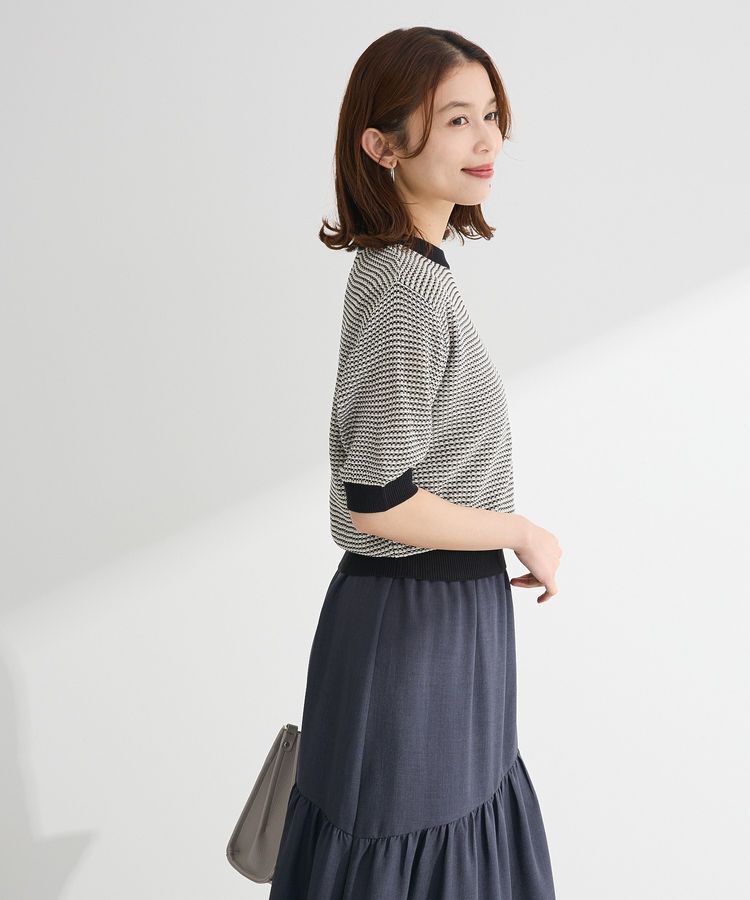 Green Parks「・swing by マルチカラージャカードニット」|Tシャツ・カットソー|