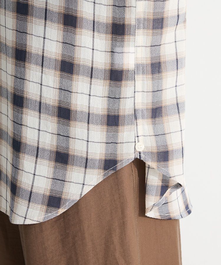 Green Parks「カシュクールシアーシャツ」|シャツ・ブラウス|