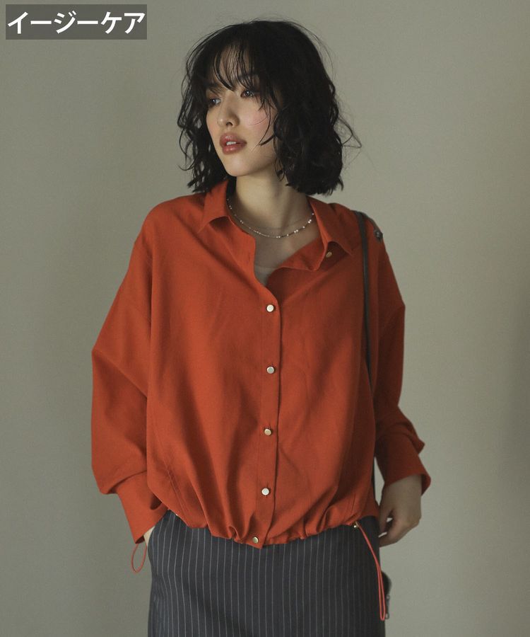 armonia「金ボタン裾ドロストシャツ」|シャツ・ブラウス|