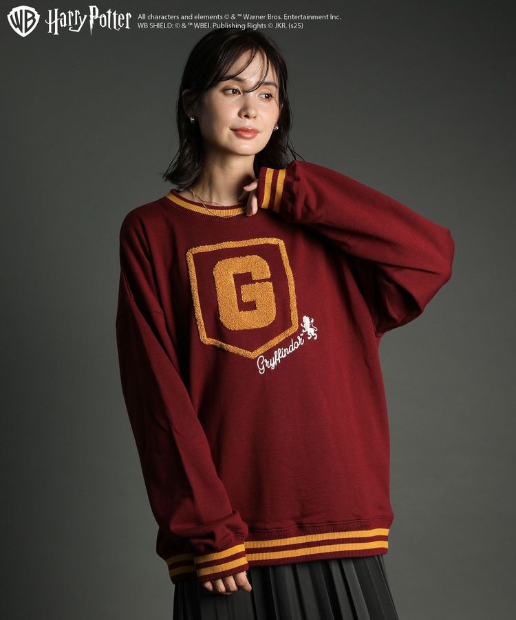 Green Parks「ハリー・ポッター/サガラ刺繍ロゴプルオーバー」|Tシャツ・カットソー|Red