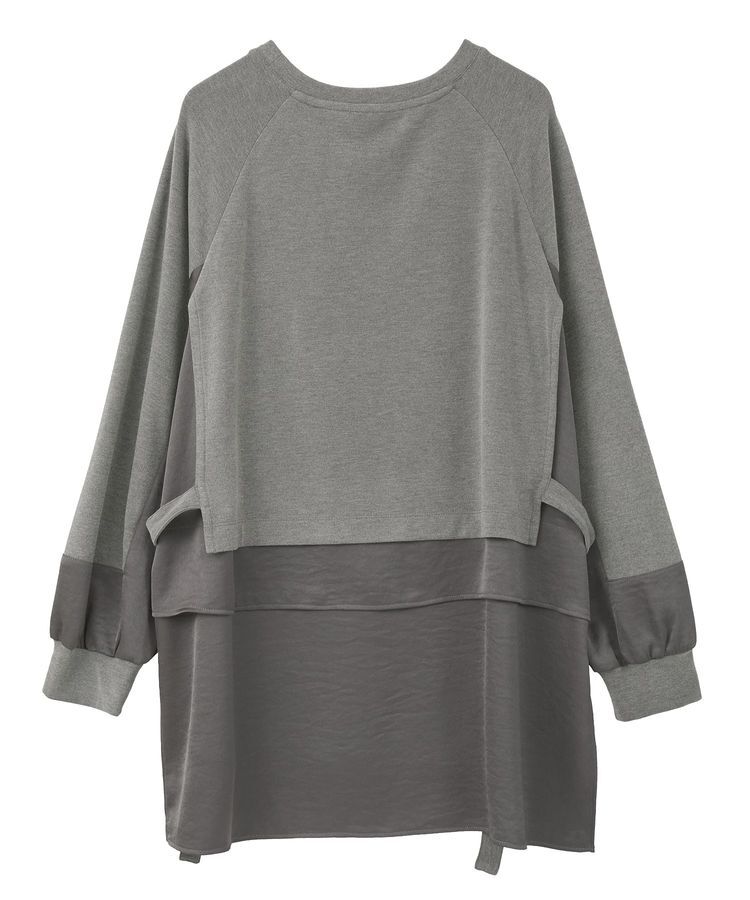 Editt by YECCA VECCA「素材MIXレイヤード起毛プルオーバー」|スウェット・ジャージ|