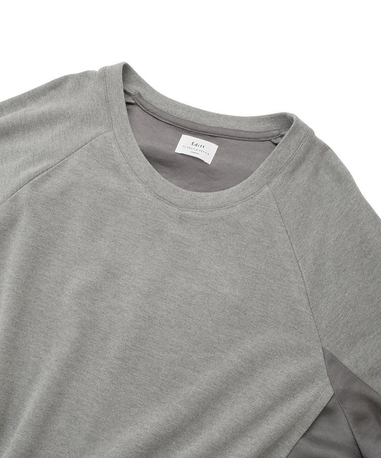 Editt by YECCA VECCA「素材MIXレイヤード起毛プルオーバー」|スウェット・ジャージ|
