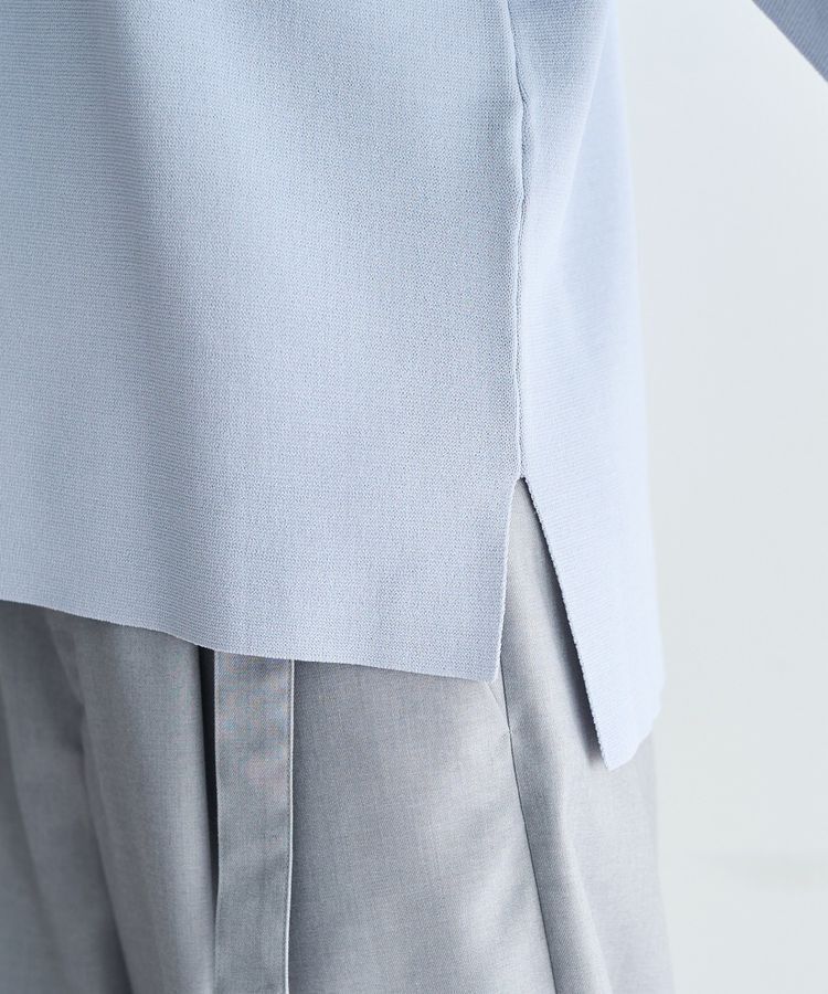 YECCA VECCA「2way襟付きレースニット」|ニット・セーター|