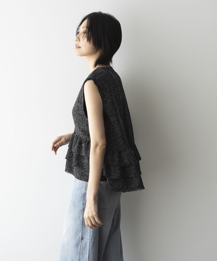 GARAGE OF GOOD CLOTHING「ツイードギャザーベスト」|ベスト・ジレ|