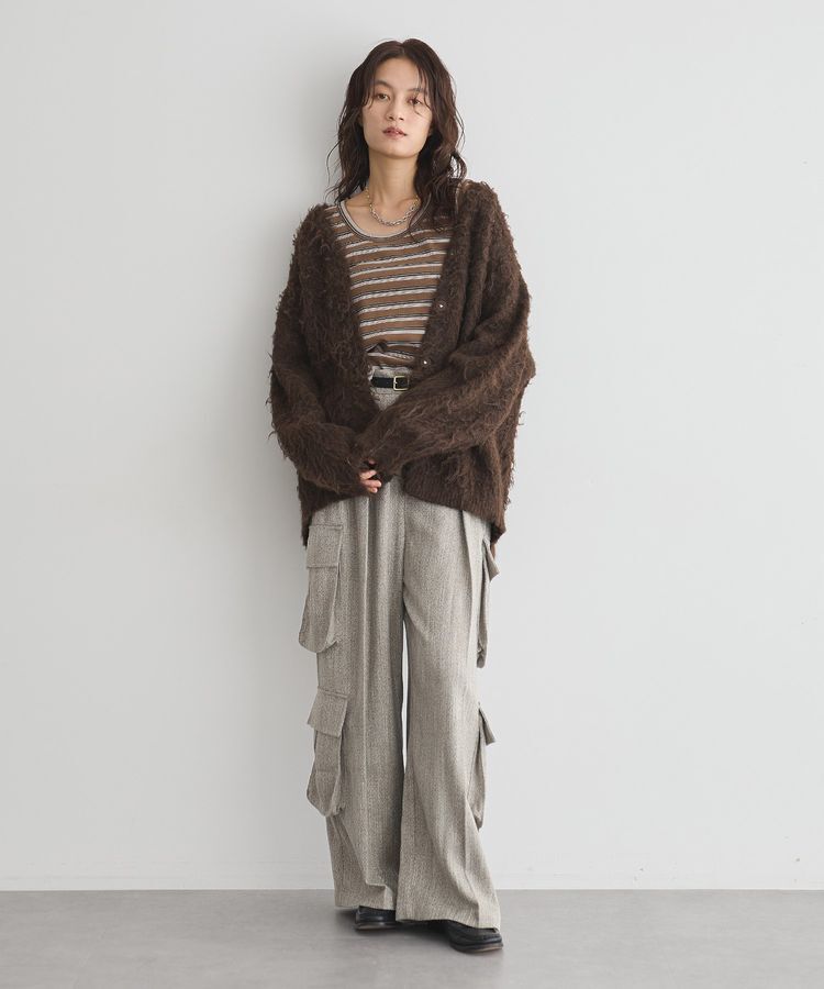 GARAGE OF GOOD CLOTHING「シャギーVニットカーディガン」|カーディガン|