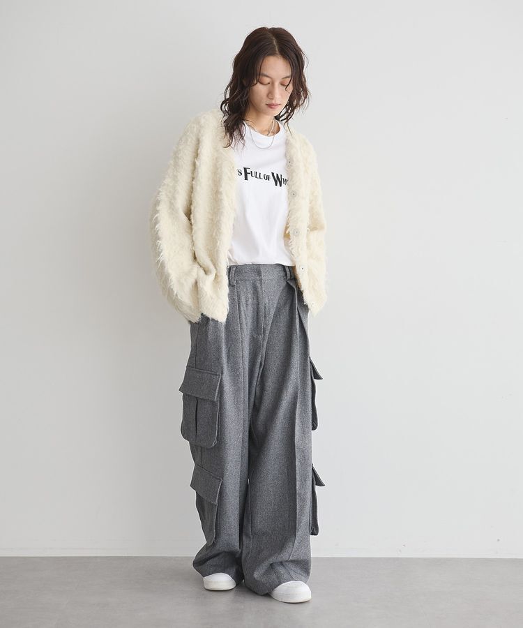 GARAGE OF GOOD CLOTHING「シャギーVニットカーディガン」|カーディガン|