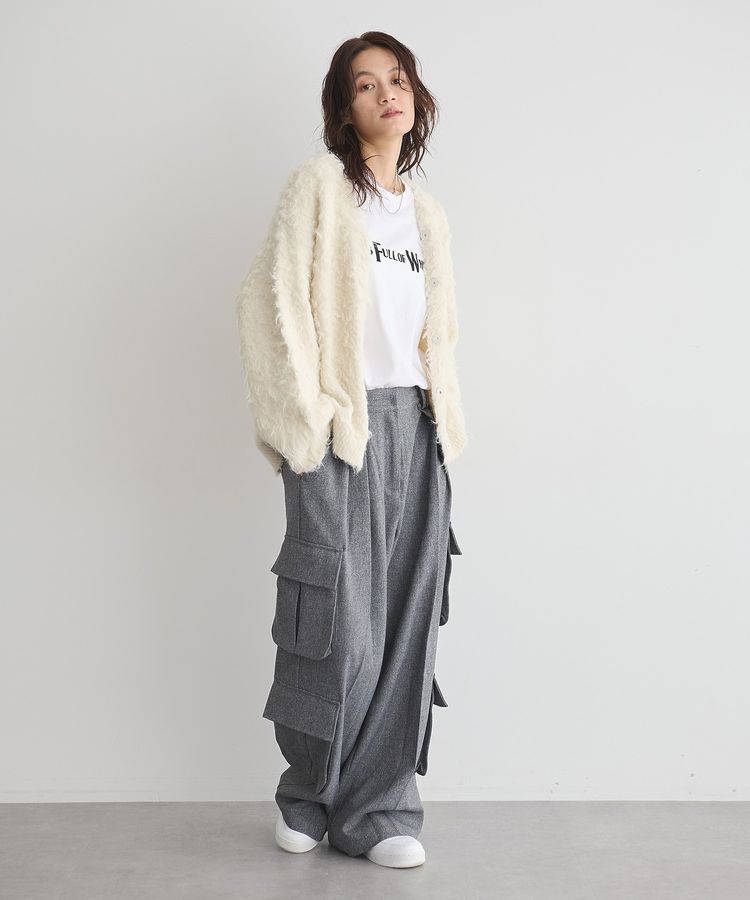 GARAGE OF GOOD CLOTHING「シャギーVニットカーディガン」|カーディガン|