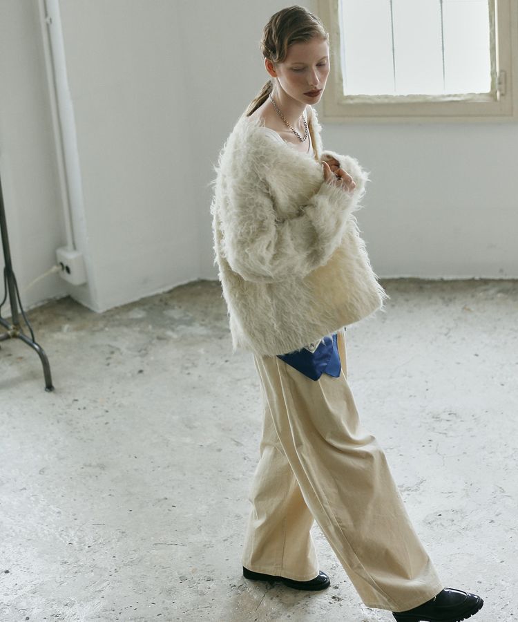 GARAGE OF GOOD CLOTHING「シャギーVニットカーディガン」|カーディガン|