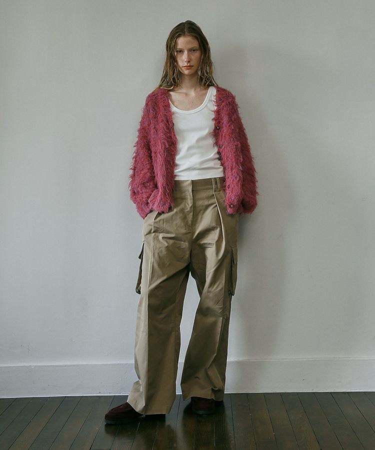 GARAGE OF GOOD CLOTHING「シャギーVニットカーディガン」|カーディガン|