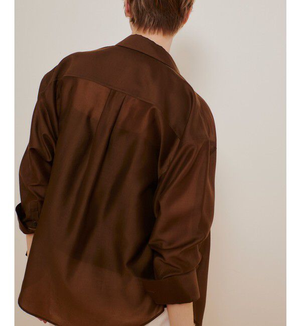 allureville「ナチュラルオーガンジーシャツブラウス」|シャツ・ブラウス|