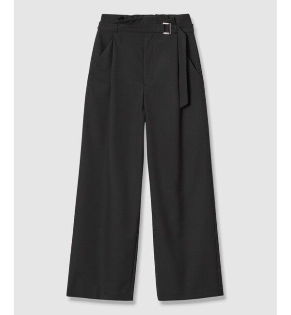 allureville「TRストレッチヨークレスパンツ」|チノ|ブラック