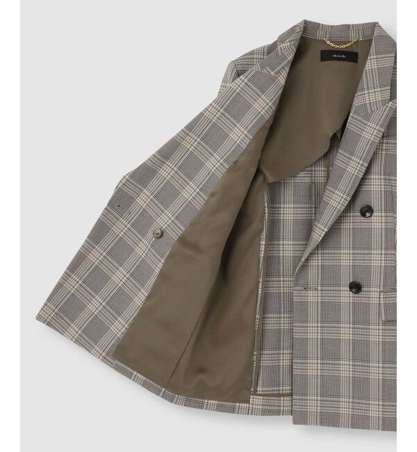 allureville「TRストレッチダブルジャケット」|テーラードジャケット|