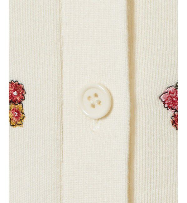 LOULOU WILLOUGHBY「【LOULOU WILLOUGHBY】フラワーシシュウカーディガン」|カーディガン|