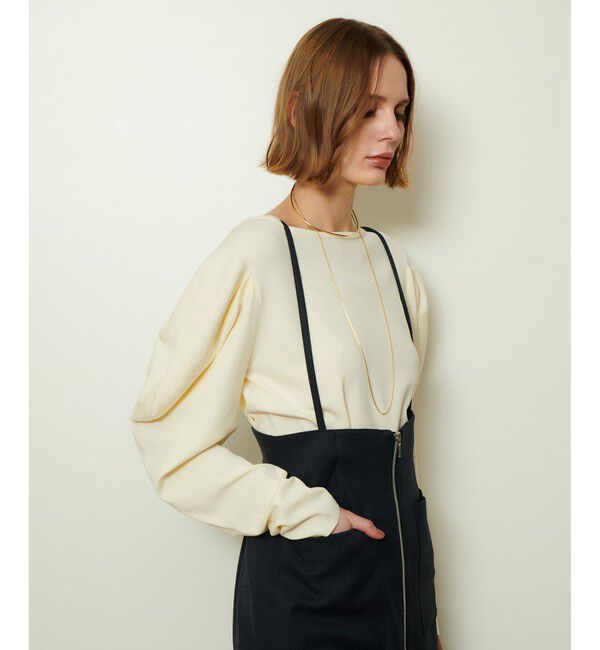 allureville「ソウバリドレープスリーブプルオーバー」|ニット・セーター|