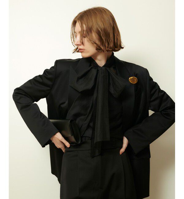 allureville「シルキーセルロースボウブラウス」|シャツ・ブラウス|