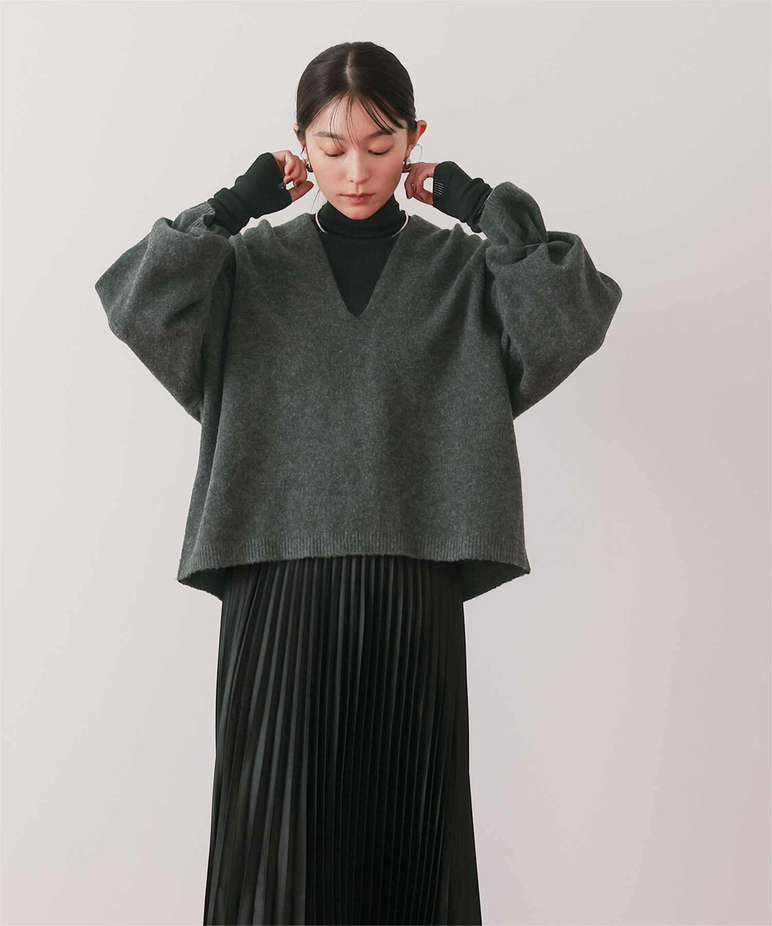 ur's「ウールブレンドハイネックリブニット」|ニット・セーター|