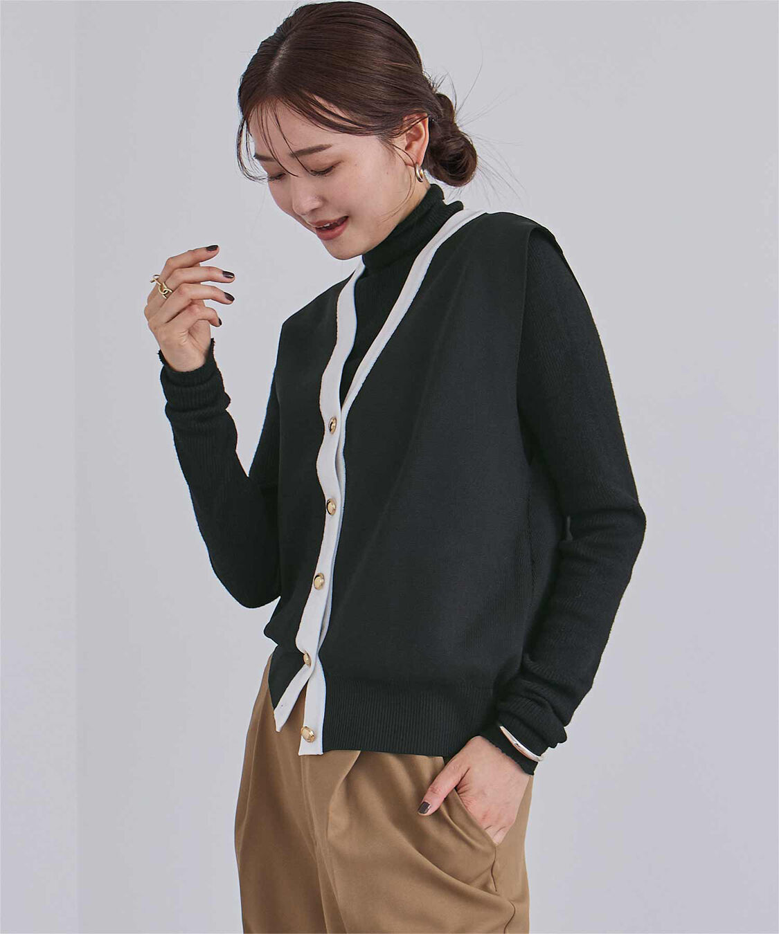 ur's「ウールブレンドハイネックリブニット」|ニット・セーター|