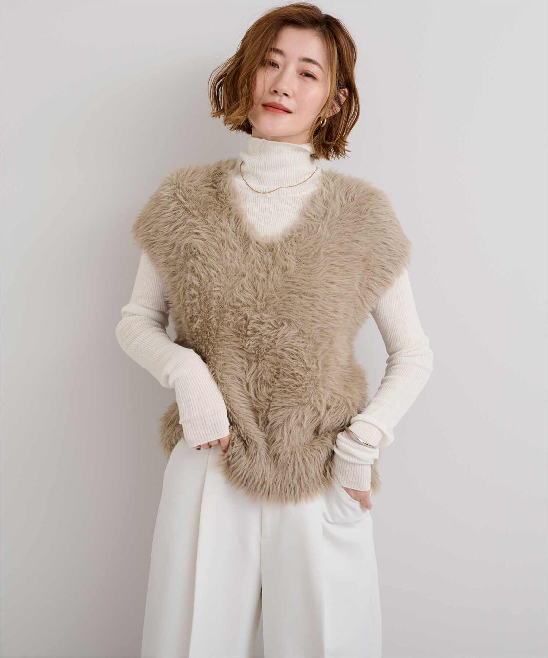 ur's「ウールブレンドハイネックリブニット」|ニット・セーター|