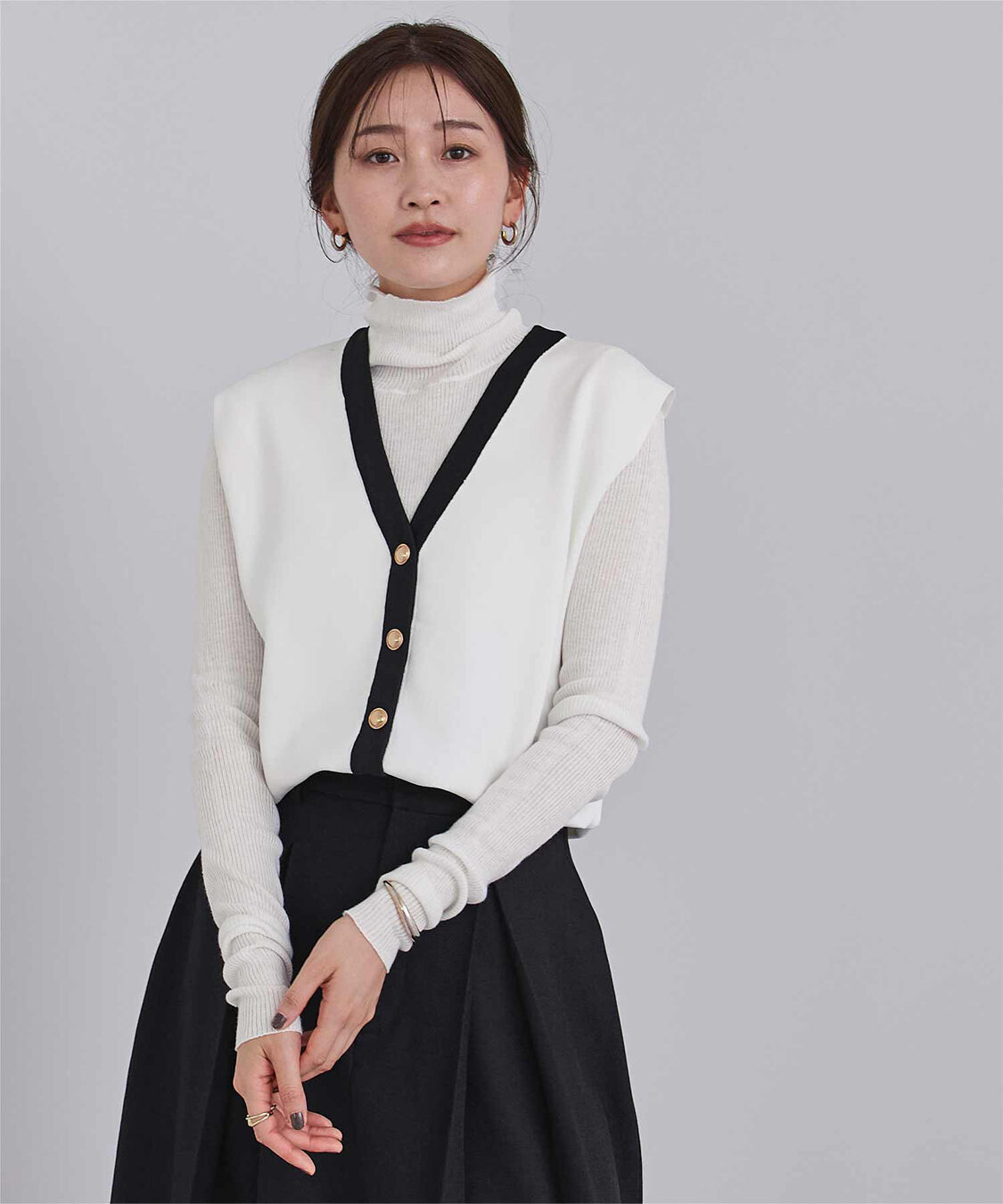 ur's「ウールブレンドハイネックリブニット」|ニット・セーター|