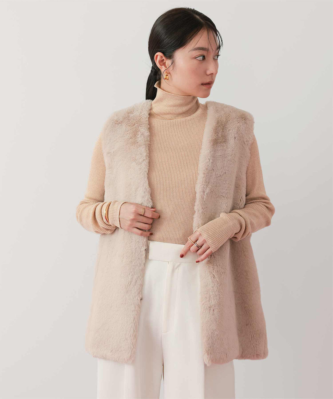 ur's「ウールブレンドハイネックリブニット」|ニット・セーター|