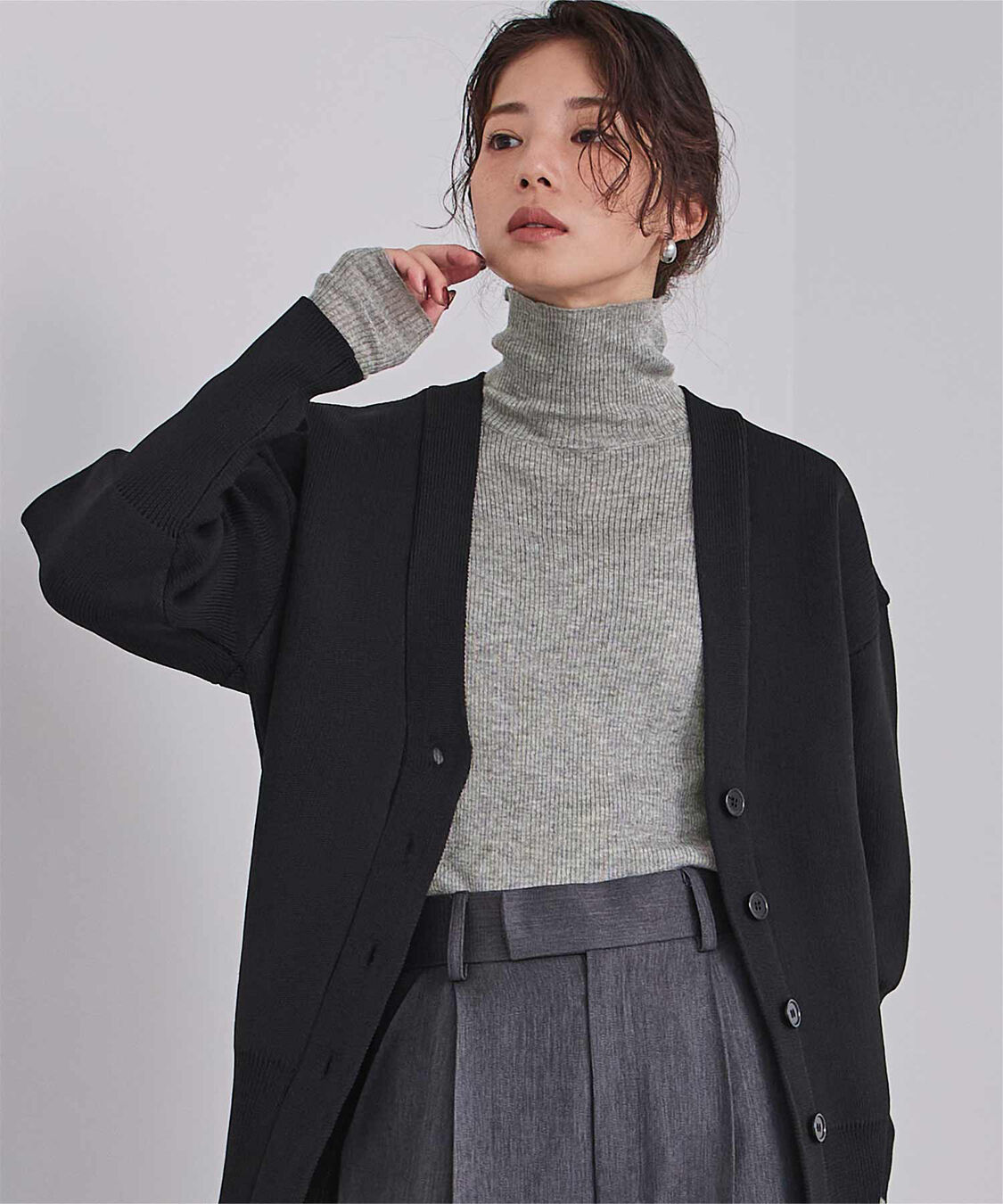 ur's「ウールブレンドハイネックリブニット」|ニット・セーター|