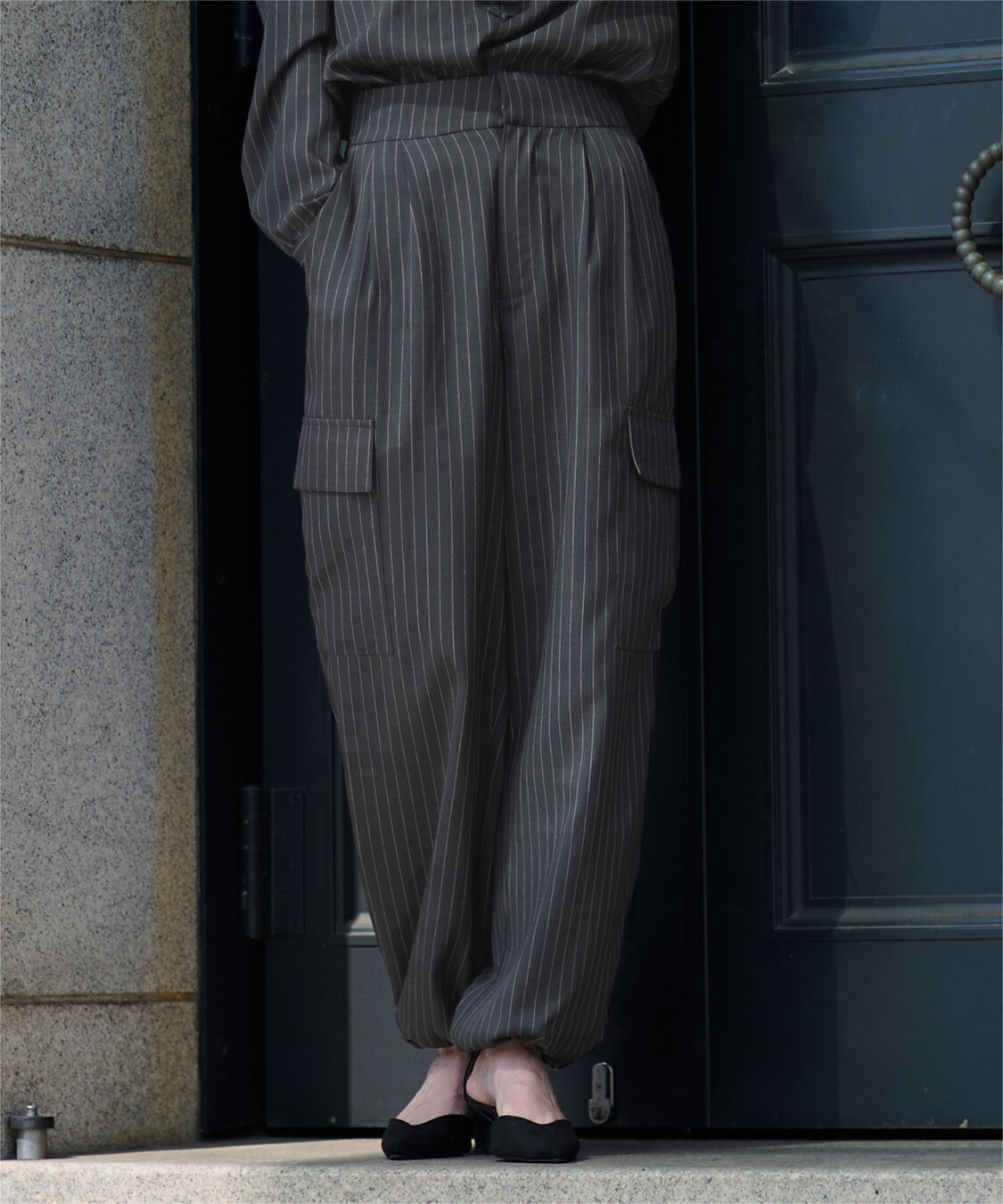 ur's「ハイウエストカーゴパンツ」|カーゴ|