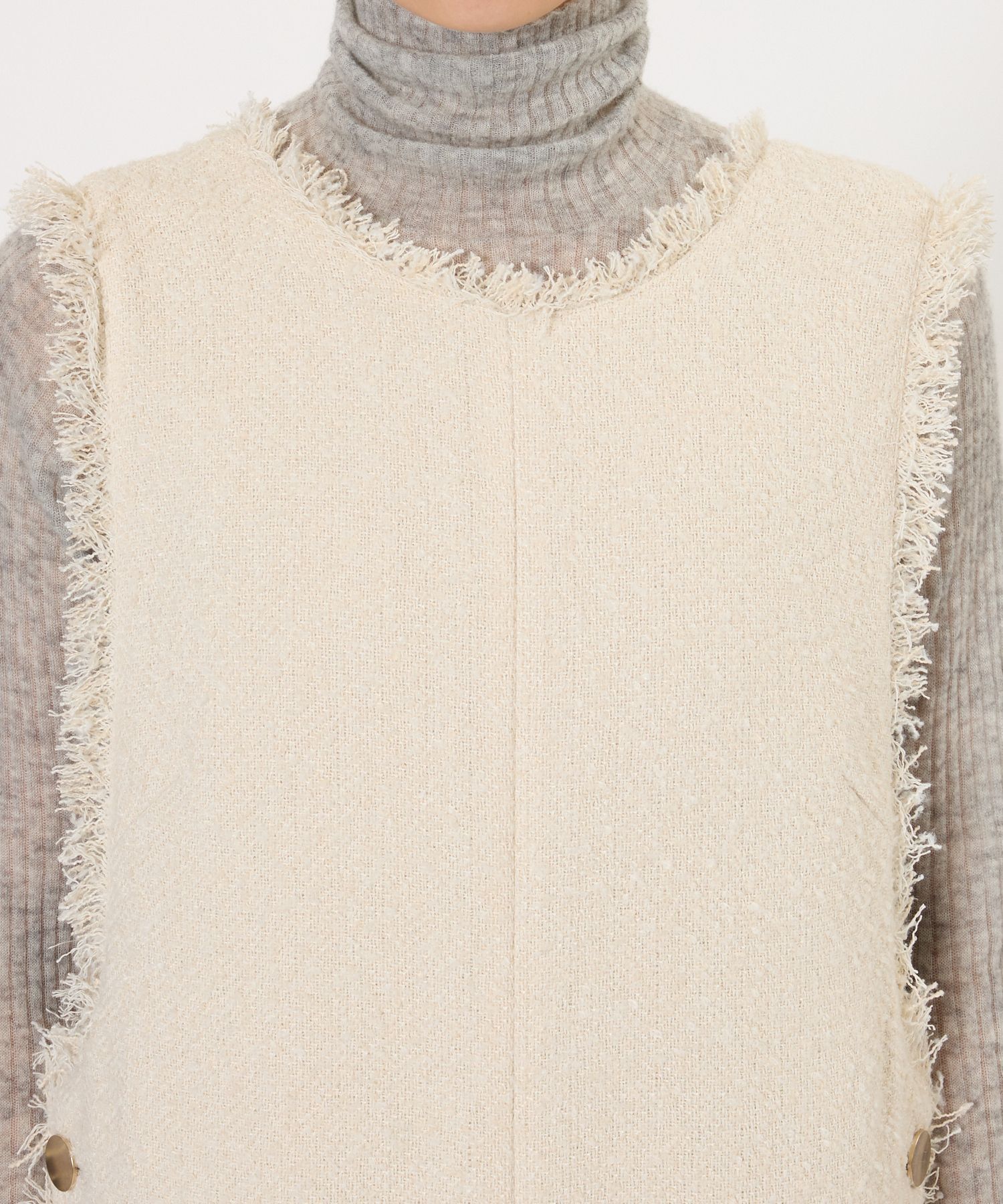 BABYLONE「ツイードフリンジオールインワン」|オールインワン|