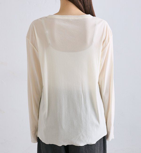  「【リバイバル】ナイロンチュールベロアクルーネックカットソー」|プルオーバー|