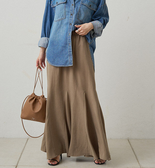 「セルロースマチ付きスカート」|スカート|