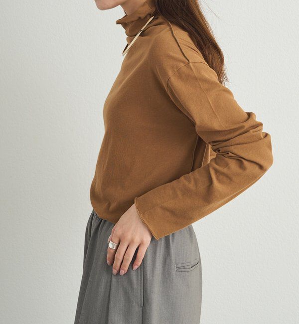  「【25AW新色登場！】コットンシアーハイネックカットソー」|Tシャツ・カットソー|