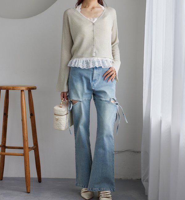  「チャーム付きキルティングバニティバッグ」|ショルダー・メッセンジャー|