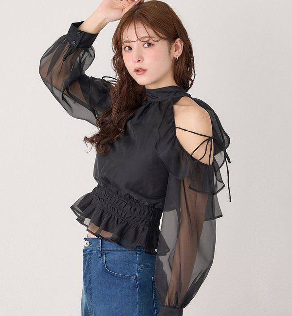  「バックリボンアメスリブラウス」|シャツ・ブラウス|