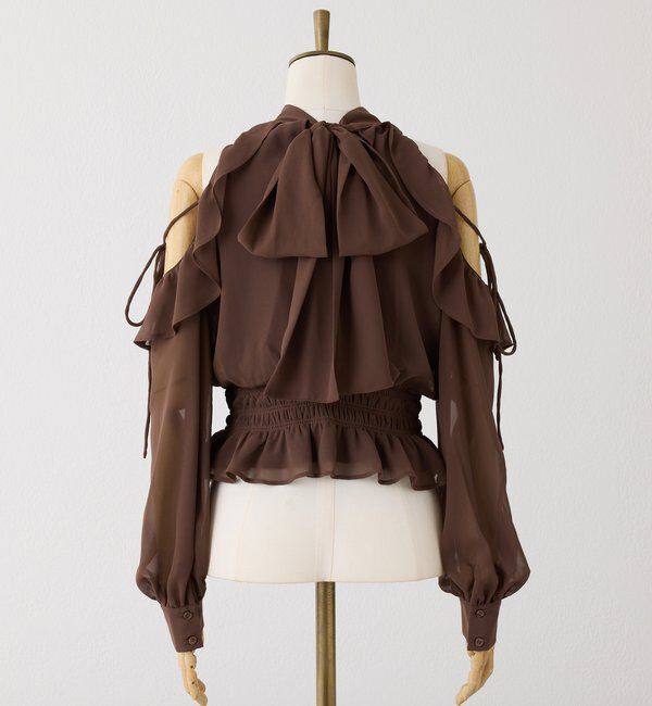  「バックリボンアメスリブラウス」|シャツ・ブラウス|