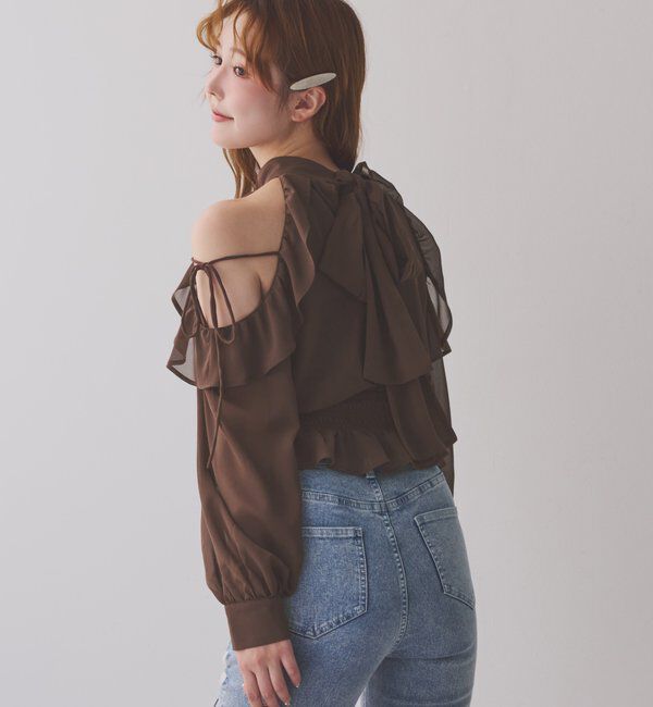  「バックリボンアメスリブラウス」|シャツ・ブラウス|