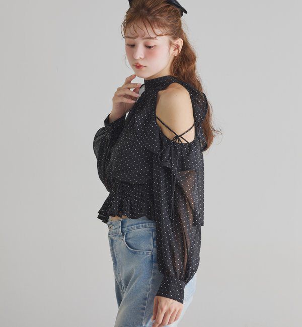  「バックリボンアメスリブラウス」|シャツ・ブラウス|