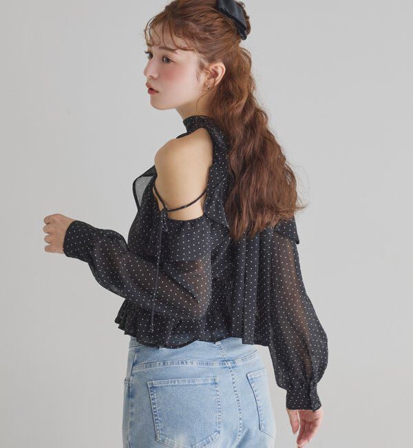  「バックリボンアメスリブラウス」|シャツ・ブラウス|