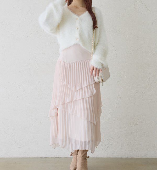  「milkyフェザーショートカーデ」|ニット・セーター|