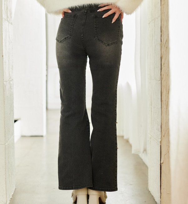  「美脚フレアデニムパンツ」|その他|