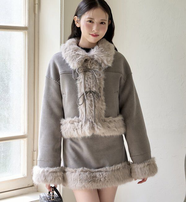  「フェイクムートンミニスカート」|スカート|