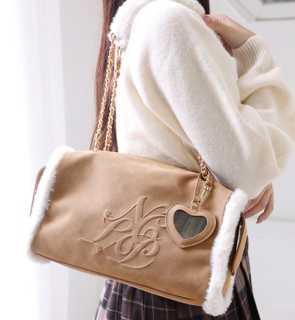  「フェイクムートンエンボスバッグ」|ショルダー・メッセンジャー|