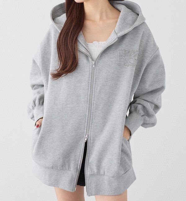  「ロゴグリッターパーカー」|プルオーバー|