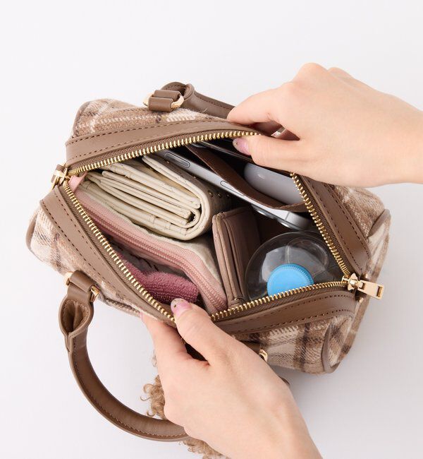  「ハートチャーム付きミニボストン」|ショルダー・メッセンジャー|