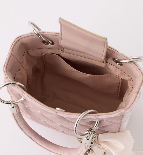  「チャーム付きキルティングミニバッグ」|ショルダー・メッセンジャー|