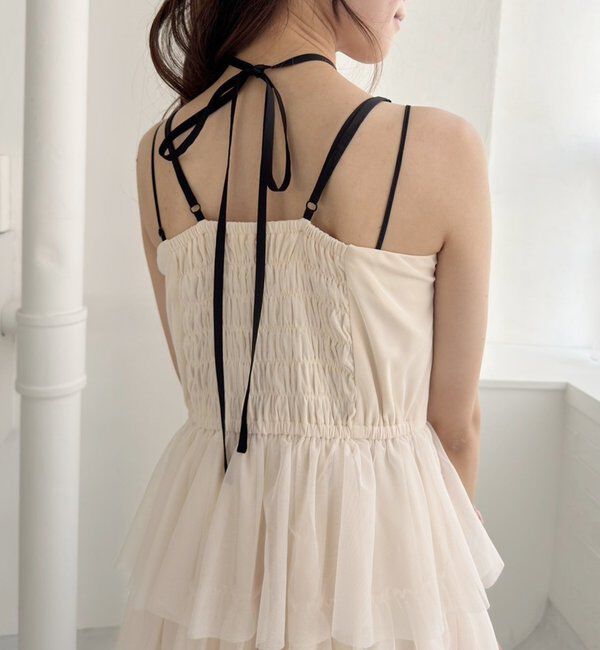  「【WEB限定リバイバル】ティアードチュールワンピース」|ワンピース|