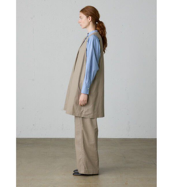 MidiUmi「MidiUmi コットンリネンワイドベスト」|ベスト・ジレ|